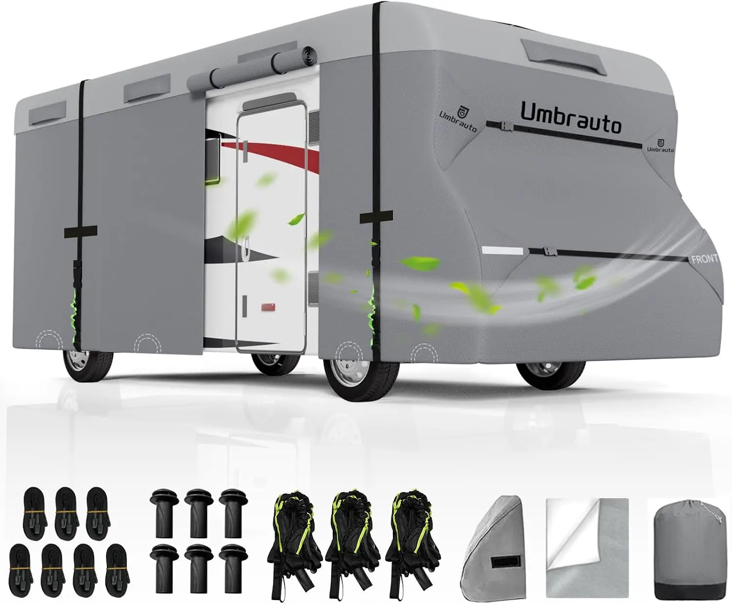 Umbrauto Class C RV Cover Fits 20-23’, Class C Motorhome Camper Cover, Heavy Duty 7 Layers Top Windproof Breathable RV Cover with 2 Pcs Extra Straps, Adhesive Repair Patches, 6 Gutter Covers
Umbrauto Class C RV Cover Fits 20-23’, Class C Motorhome Camper Cover, Heavy Duty 7 Layers Top Windproof Breathable RV Cover with 2 Pcs Extra Straps, Adhesive Repair Patches, 6 Gutter Covers