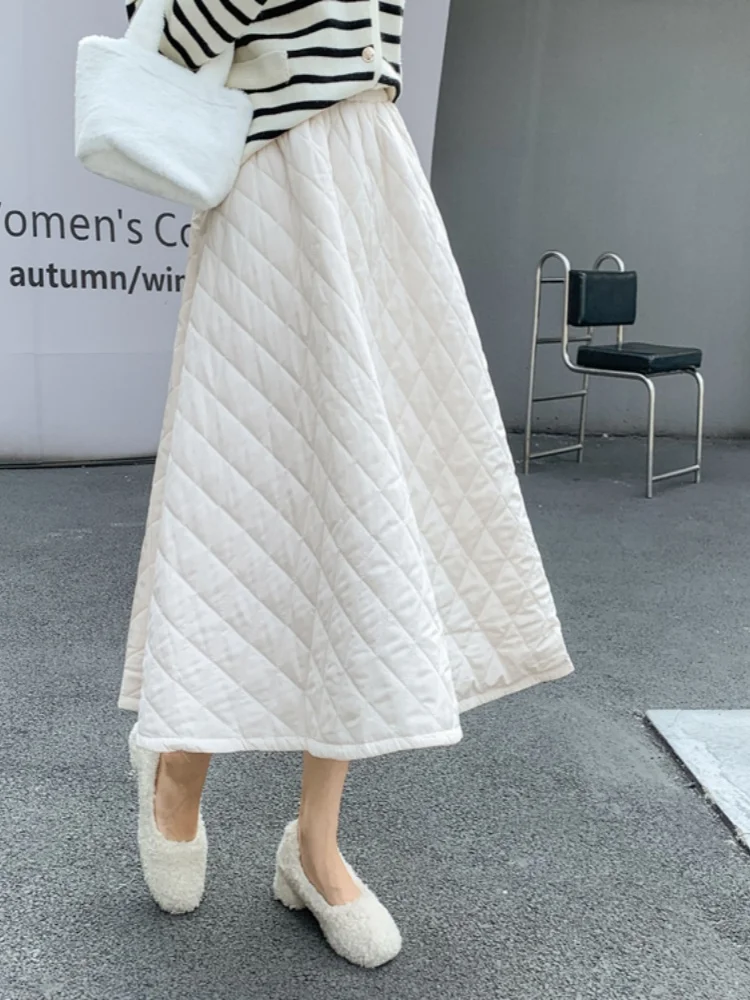 SMTHMA Woven Cotton Skirt Women's New Winter Korean Version High Waisted A-line Skirt With Pocket Warm Umbrella Skirt
SMTHMA Woven Cotton Skirt Women's New Winter Korean Version High Waisted A-line Skirt With Pocket Warm Umbrella Skirt