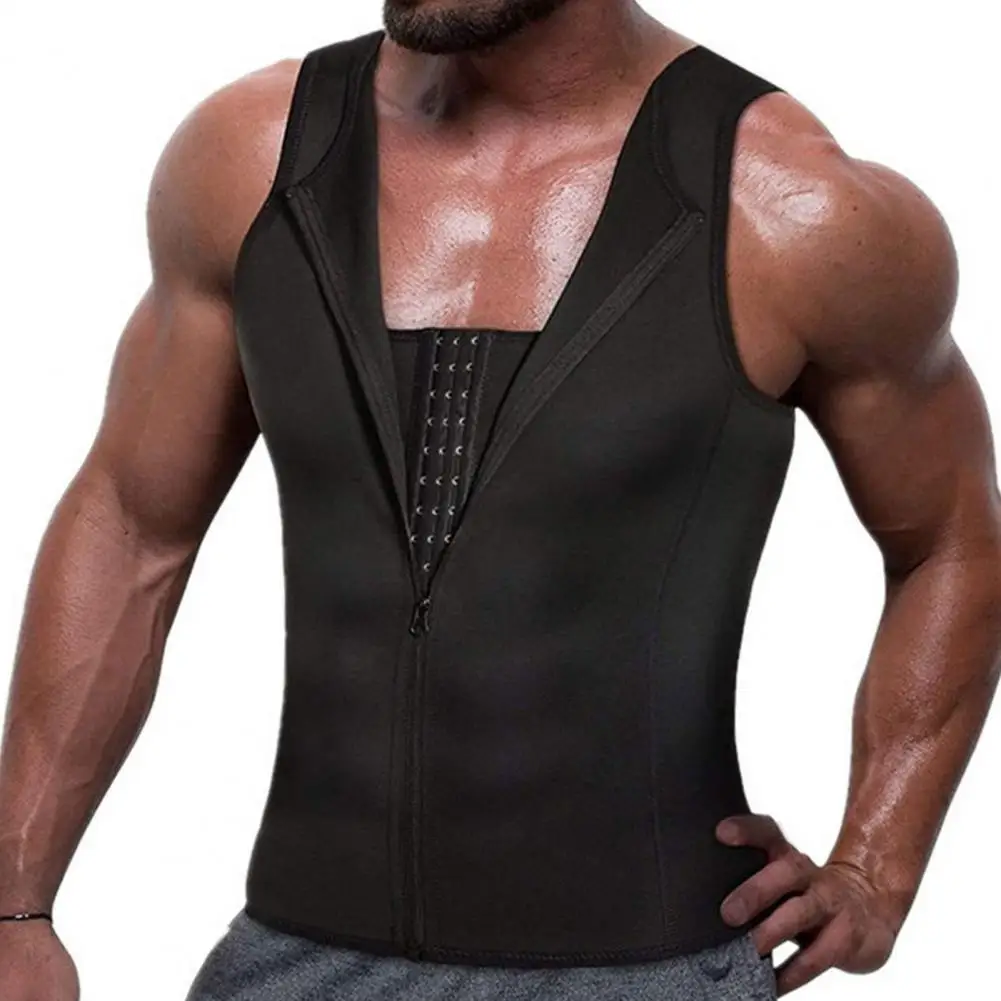 Men Corset Vest Men's Slimming Corset Vest with Double-layer Tummy Control Zipper Placket Fat Burning Belt O-neck for Body
Men Corset Vest Men's Slimming Corset Vest with Double-layer Tummy Control Zipper Placket Fat Burning Belt O-neck for Body