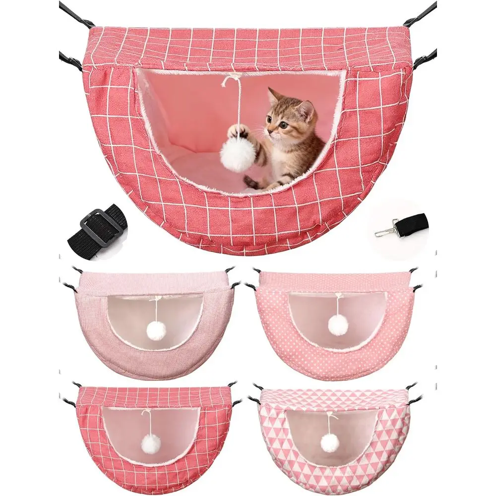 Double Layer Hanging Pet Bed with Plush Comfort for Cats, Kittens, Hamsters, and Small Animals, 4 Styles - Pink Dots
Double Layer Hanging Pet Bed with Plush Comfort for Cats, Kittens, Hamsters, and Small Animals, 4 Styles - Pink Dots