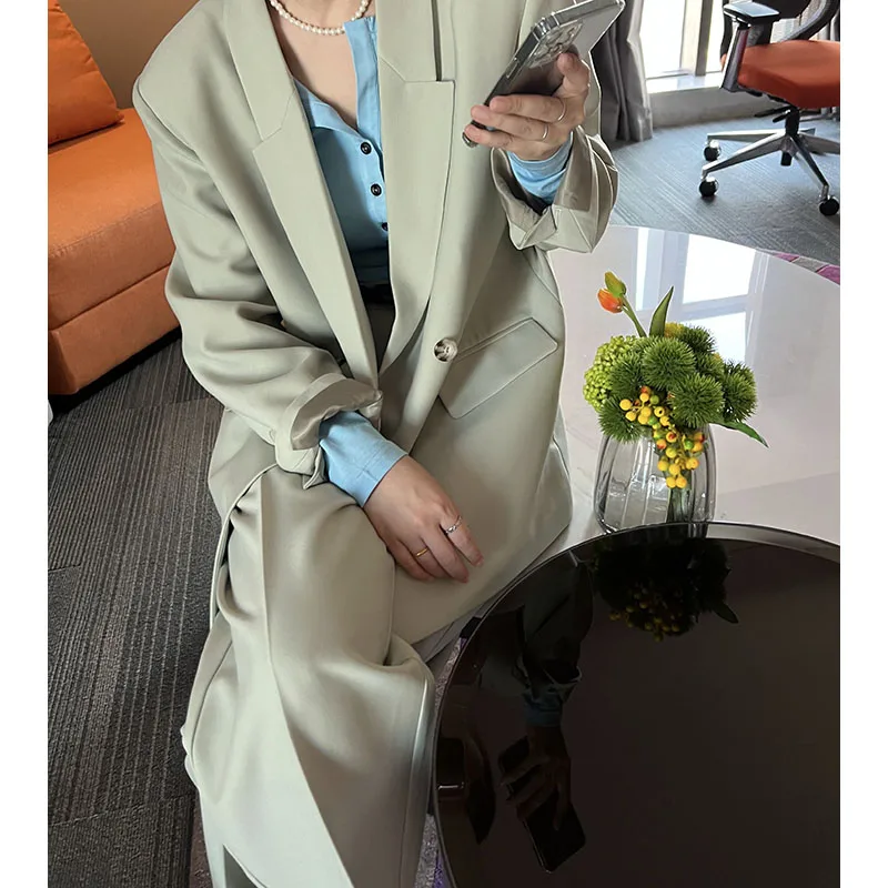 Spring 2023 New Ladies Commuter Straight Leg Neutral Large Coat Loose Pants Set Fashionable Two-Piece Suit for Women
Spring 2023 New Ladies Commuter Straight Leg Neutral Large Coat Loose Pants Set Fashionable Two-Piece Suit for Women