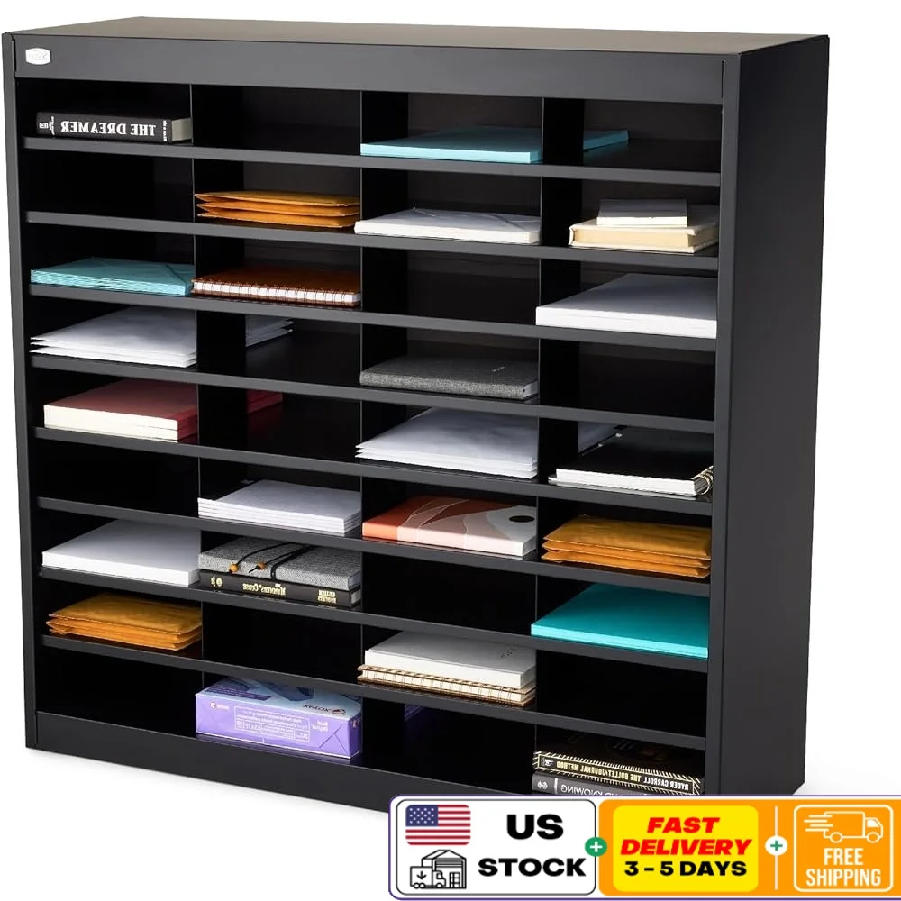 E-Z Stor Paper Organizer Mailbox 36 Compartment File Holder Heavy Duty Steel Literature Storage Wall Mountable Office Solution
E-Z Stor Paper Organizer Mailbox 36 Compartment File Holder Heavy Duty Steel Literature Storage Wall Mountable Office Solution