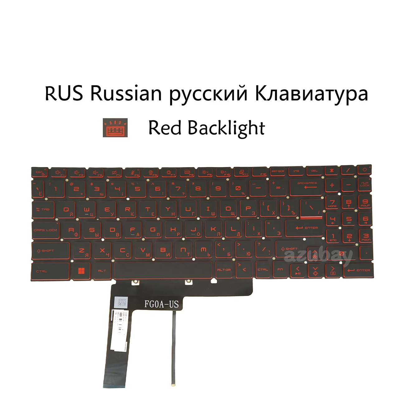 Russian Laptop Keyboard For MSI Katana GF66 /GF76 11SC 11UE 11UD 11UC 11UG 11UEK 12UE 12UG 12UGS 12UC 12UD 12UCO 12UDO 12UDOK
Russian Laptop Keyboard For MSI Katana GF66 /GF76 11SC 11UE 11UD 11UC 11UG 11UEK 12UE 12UG 12UGS 12UC 12UD 12UCO 12UDO 12UDOK