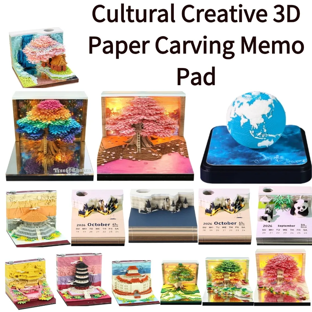 Креативный 3D-блокнот для заметок из бумаги с резьбой, настольное украшение, сувенир для путешествий, подарок с изображением древней архитектуры
Креативный 3D-блокнот для заметок из бумаги с резьбой, настольное украшение, сувенир для путешествий, подарок с изображением древней архитектуры