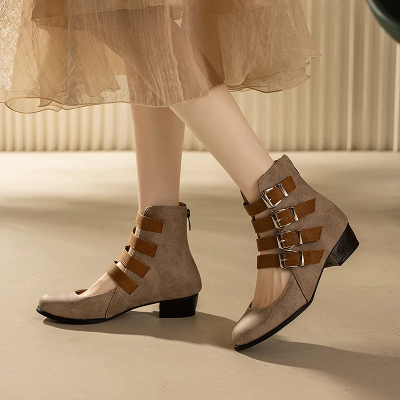 Retro Punk Women Gladiator Sandals Buckle Chunky Low Heels Rome Gothic Rock Casual Comfort Shoes Lady Large Size 34-47
Retro Punk Women Gladiator Sandals Buckle Chunky Low Heels Rome Gothic Rock Casual Comfort Shoes Lady Large Size 34-47