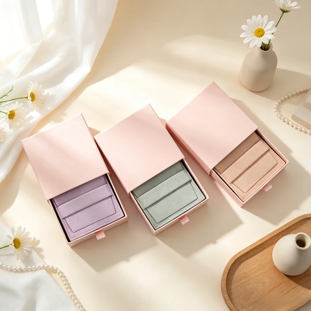 8x8cm Jewelry Velvet Microfiber Bag and 9x9x2.5cm Pink Drawer Paper Box for Ring Packaging Gift Storage Pouches Wedding Favor
8x8cm Jewelry Velvet Microfiber Bag and 9x9x2.5cm Pink Drawer Paper Box for Ring Packaging Gift Storage Pouches Wedding Favor
