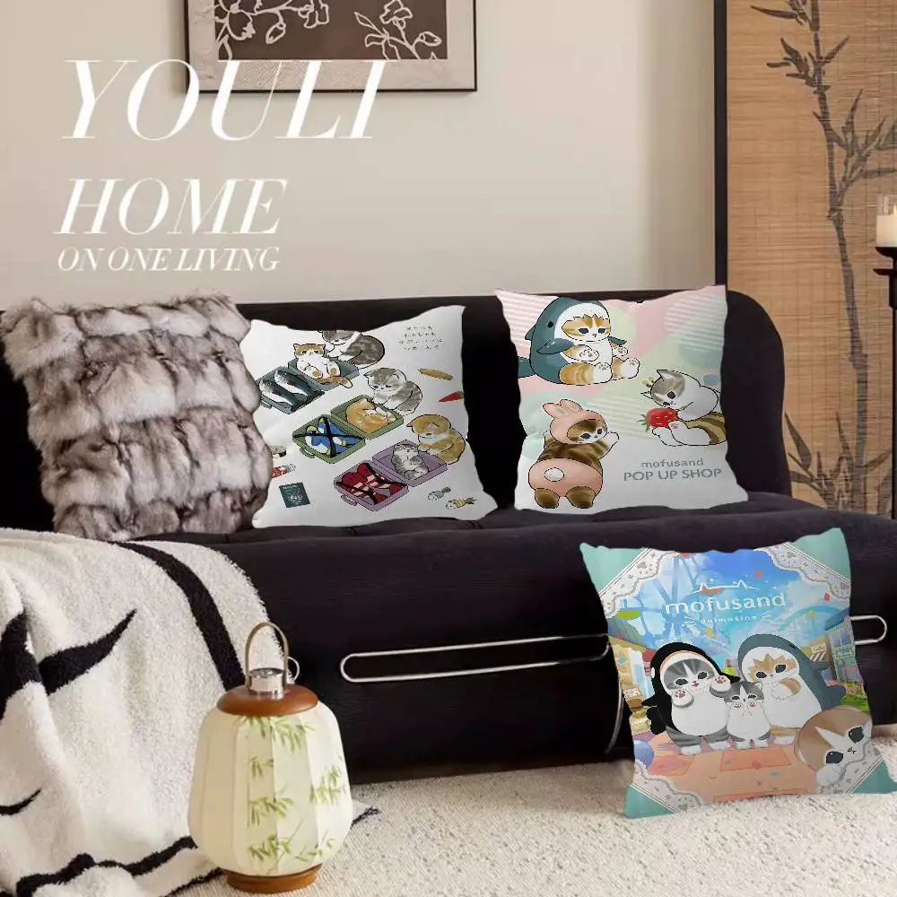 Cute M-Mofusands Cat Pillow Cushion Cover Pillowcase Living Room Sofa Home Decor Customized
Cute M-Mofusands Cat Pillow Cushion Cover Pillowcase Living Room Sofa Home Decor Customized