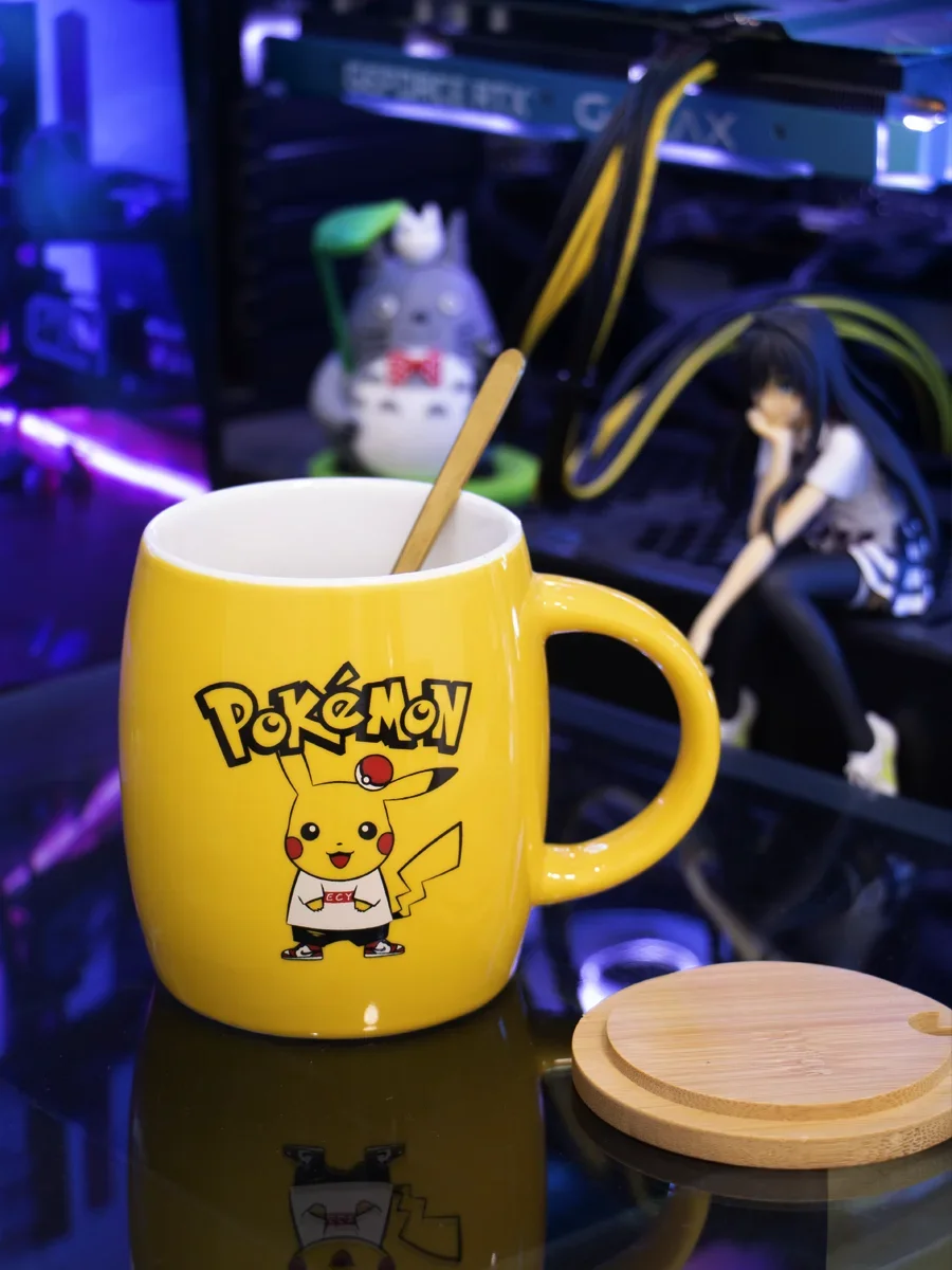 Pokemon Cartoon Mug Covered Spoon Kawaii Cute Water Cup Pikachu Cup Creative Coffee Cup Office Home Ceramic Cup Gift
Pokemon Cartoon Mug Covered Spoon Kawaii Cute Water Cup Pikachu Cup Creative Coffee Cup Office Home Ceramic Cup Gift
