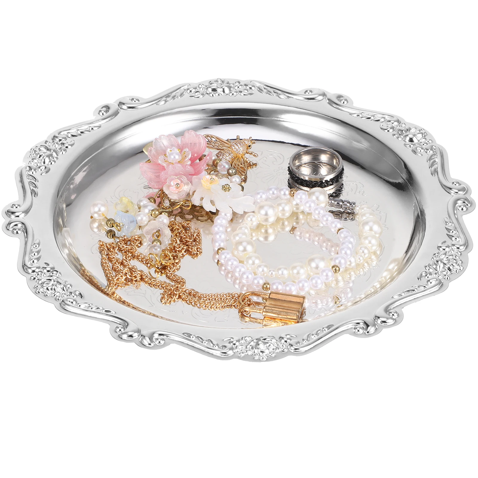 Snack Plate Iron Dessert Tray Jewelry Display Strong Cupcakes Salad Fruits Snacks Sandwiches Entertaining Home Party
Snack Plate Iron Dessert Tray Jewelry Display Strong Cupcakes Salad Fruits Snacks Sandwiches Entertaining Home Party