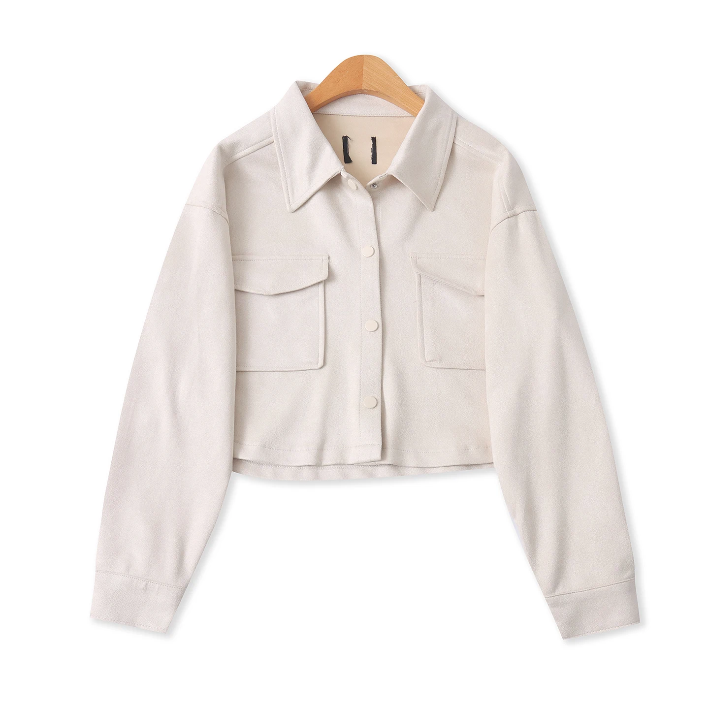 Casual Suede Jacket Women's Short Coat Long Sleeve Turn-down Collar Button Front Spring New Style Fashion Ladies' Top
Casual Suede Jacket Women's Short Coat Long Sleeve Turn-down Collar Button Front Spring New Style Fashion Ladies' Top
