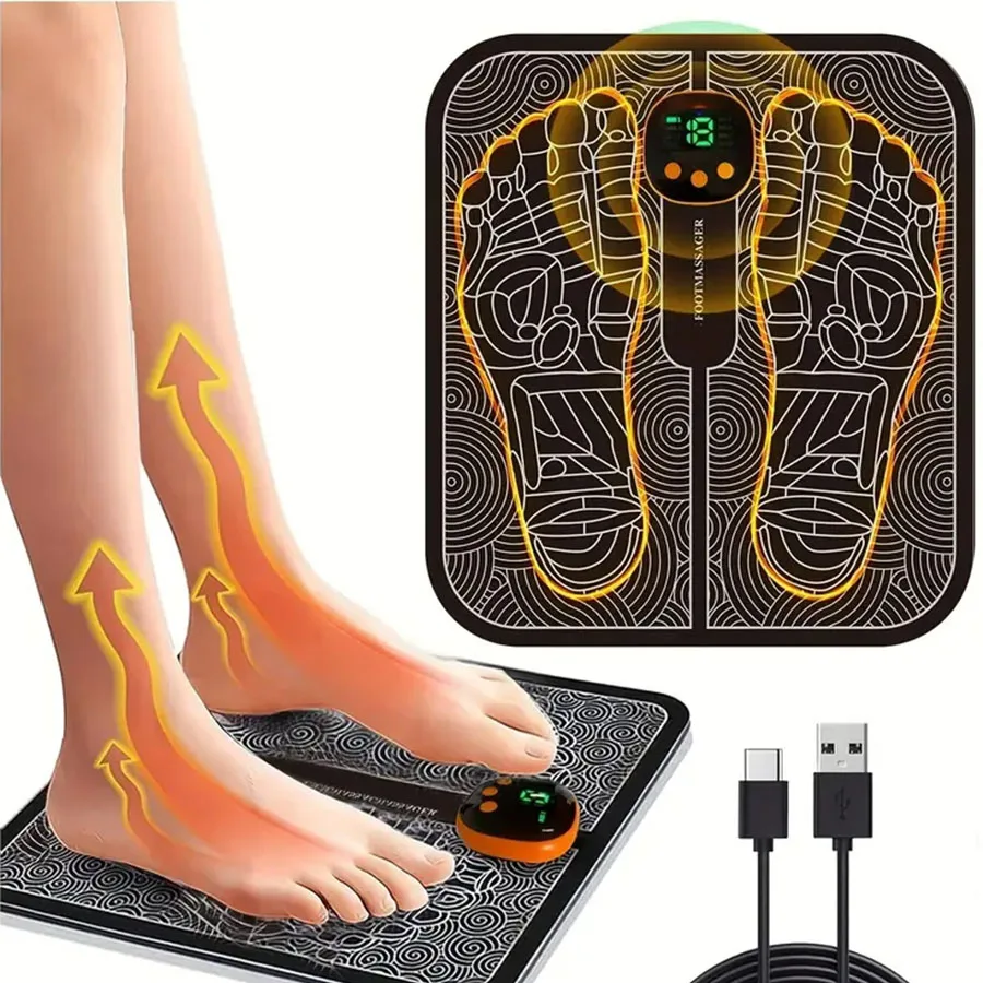 EMS Foot Massager for Muscle Relaxation,LCD Display Screen,Back Massager & Legs Massager Pad with Remote Control
EMS Foot Massager for Muscle Relaxation,LCD Display Screen,Back Massager & Legs Massager Pad with Remote Control