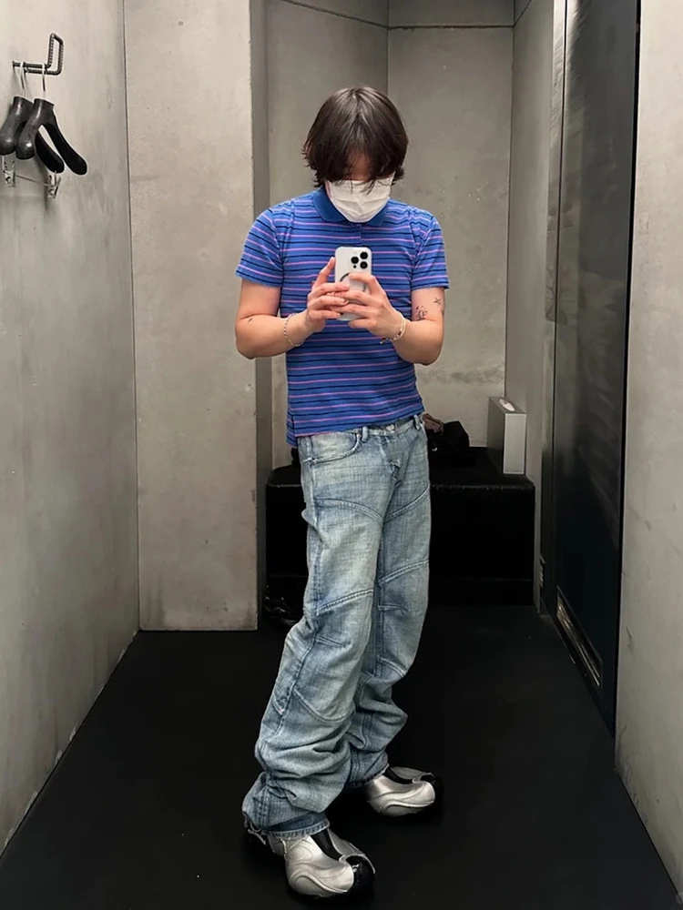 Parisian Style Armor Patchwork Low Waist Men's Jeans Casual Loose Fit Summer Bamboo Patterned Long Trousers
Parisian Style Armor Patchwork Low Waist Men's Jeans Casual Loose Fit Summer Bamboo Patterned Long Trousers