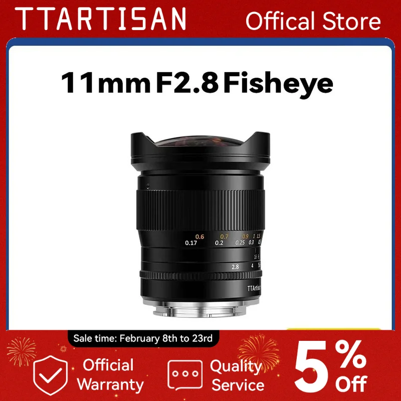 TTArtisan 11 мм F2.8 полнокадровый широкоугольный объектив «рыбий глаз» для беззеркальной камеры Sony с креплением E Canon Fujifilm Nikon Leica Sigma Lumix
TTArtisan 11 мм F2.8 полнокадровый широкоугольный объектив «рыбий глаз» для беззеркальной камеры Sony с креплением E Canon Fujifilm Nikon Leica Sigma Lumix