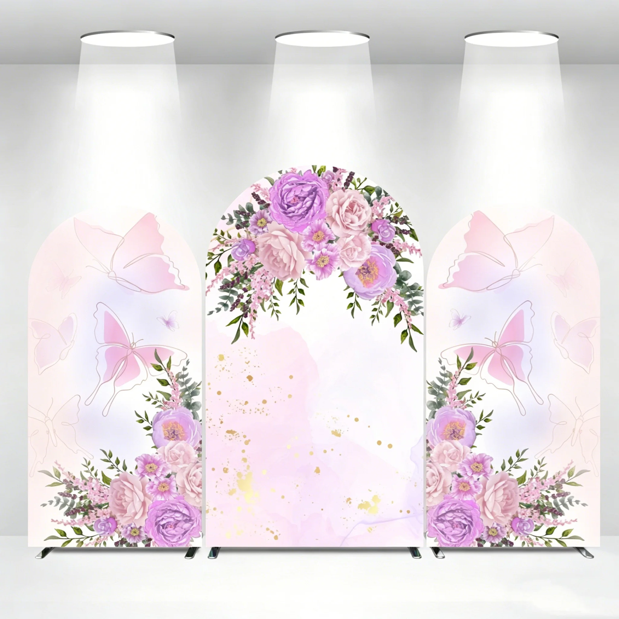 LS Custom 2-Sided Purple Butterfly Watercolor Girls Birthday Party Baby Shower Covers Chiara Arch Background Decor Backdrop
LS Custom 2-Sided Purple Butterfly Watercolor Girls Birthday Party Baby Shower Covers Chiara Arch Background Decor Backdrop