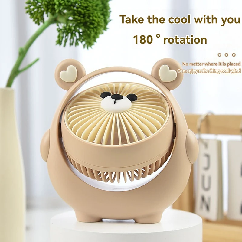 Cartoon Bear Handheld Fan Student Desk Mini USB Charging Fan Cute Cooling Strong Wind Children's Portable Small Fan
Cartoon Bear Handheld Fan Student Desk Mini USB Charging Fan Cute Cooling Strong Wind Children's Portable Small Fan