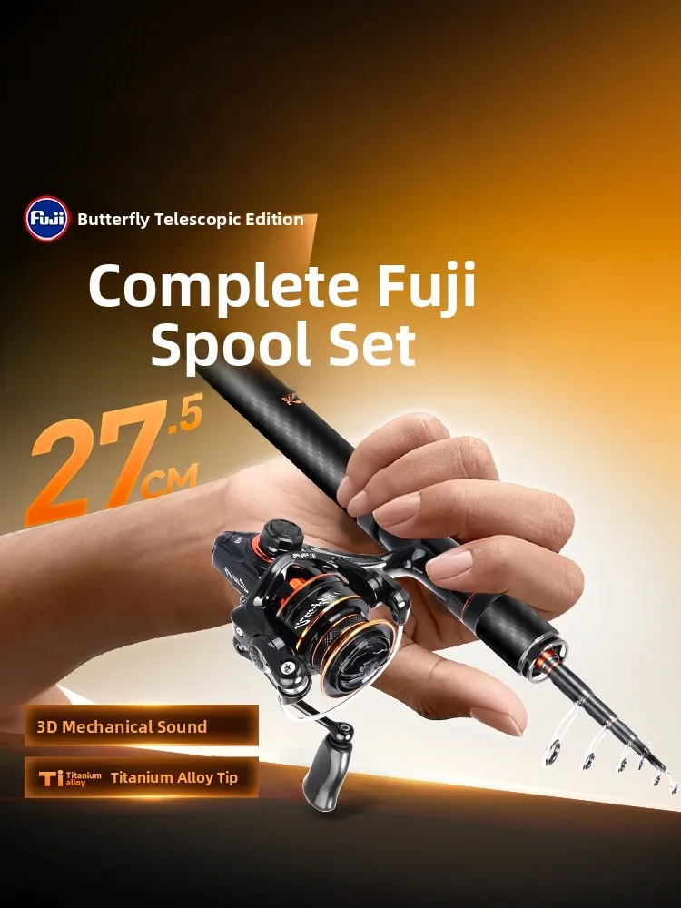 Раздвижное удилище из титанового сплава, ультрапортативное, сверхлегкое, карбоновое, средней быстроты, для спиннинговой ловли
Раздвижное удилище из титанового сплава, ультрапортативное, сверхлегкое, карбоновое, средней быстроты, для спиннинговой ловли