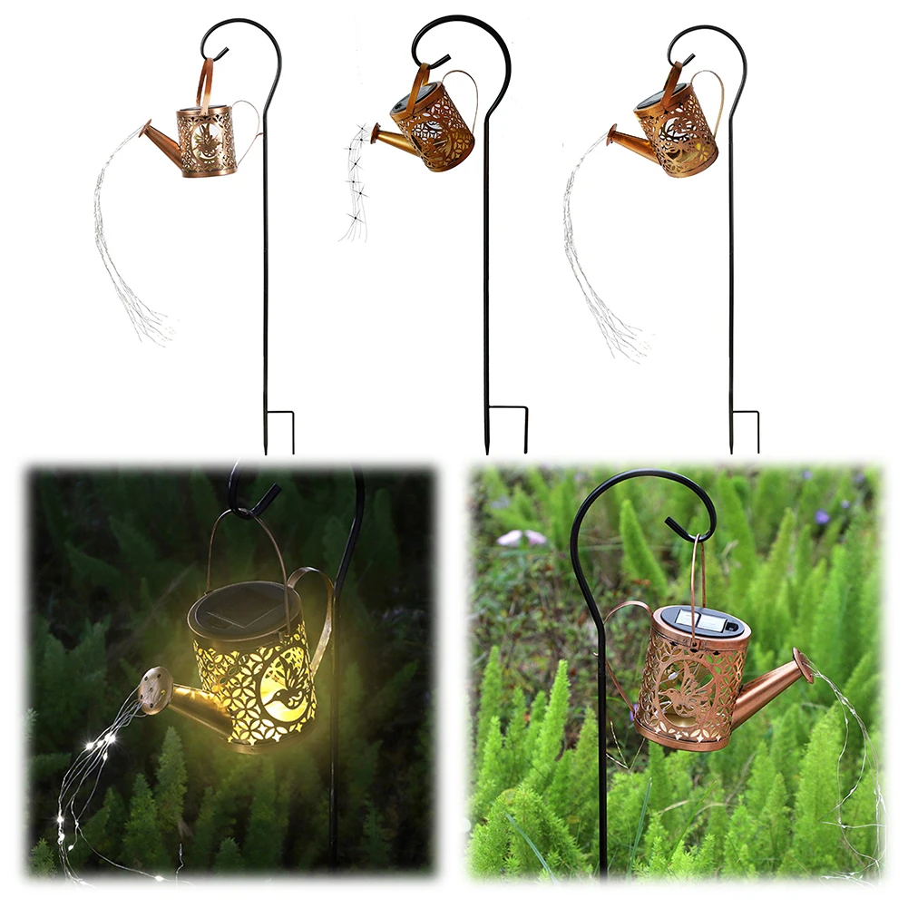 Solar Decorative Waterfall Lights IP65 Waterproof Hanging Water Can Light Retro Watering Can Lights Garden Terrace Path Decor
Solar Decorative Waterfall Lights IP65 Waterproof Hanging Water Can Light Retro Watering Can Lights Garden Terrace Path Decor