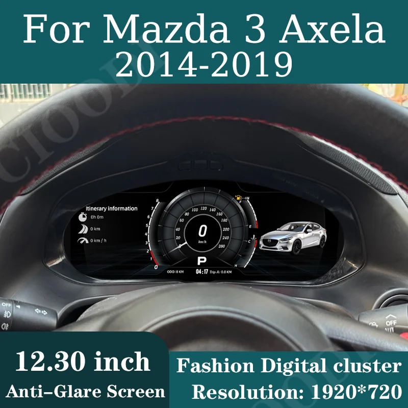 12.3" Lcd Digital Instrument Cluster For Mazda 3 Axela 2014-2019 Virtual Cockpit Odometer Speedometer Counter Dashboard CarPlay
12.3" Lcd Digital Instrument Cluster For Mazda 3 Axela 2014-2019 Virtual Cockpit Odometer Speedometer Counter Dashboard CarPlay