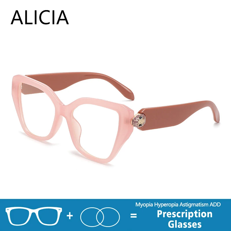 ALICIA Women Fashion Cat Eye Butterfly Optical Prescription Glasses Myopia Astigmatism Hyperopia Progressive Eyewear
ALICIA Women Fashion Cat Eye Butterfly Optical Prescription Glasses Myopia Astigmatism Hyperopia Progressive Eyewear