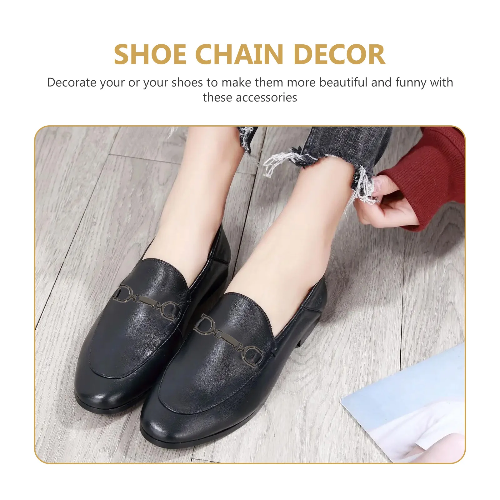 5pcs Alloy Chain Buckles For Shoes Diy Decoration Lightweight Shoe Chain Accessories Fashion Belt Buckle Decor Clothing Skirt
5pcs Alloy Chain Buckles For Shoes Diy Decoration Lightweight Shoe Chain Accessories Fashion Belt Buckle Decor Clothing Skirt