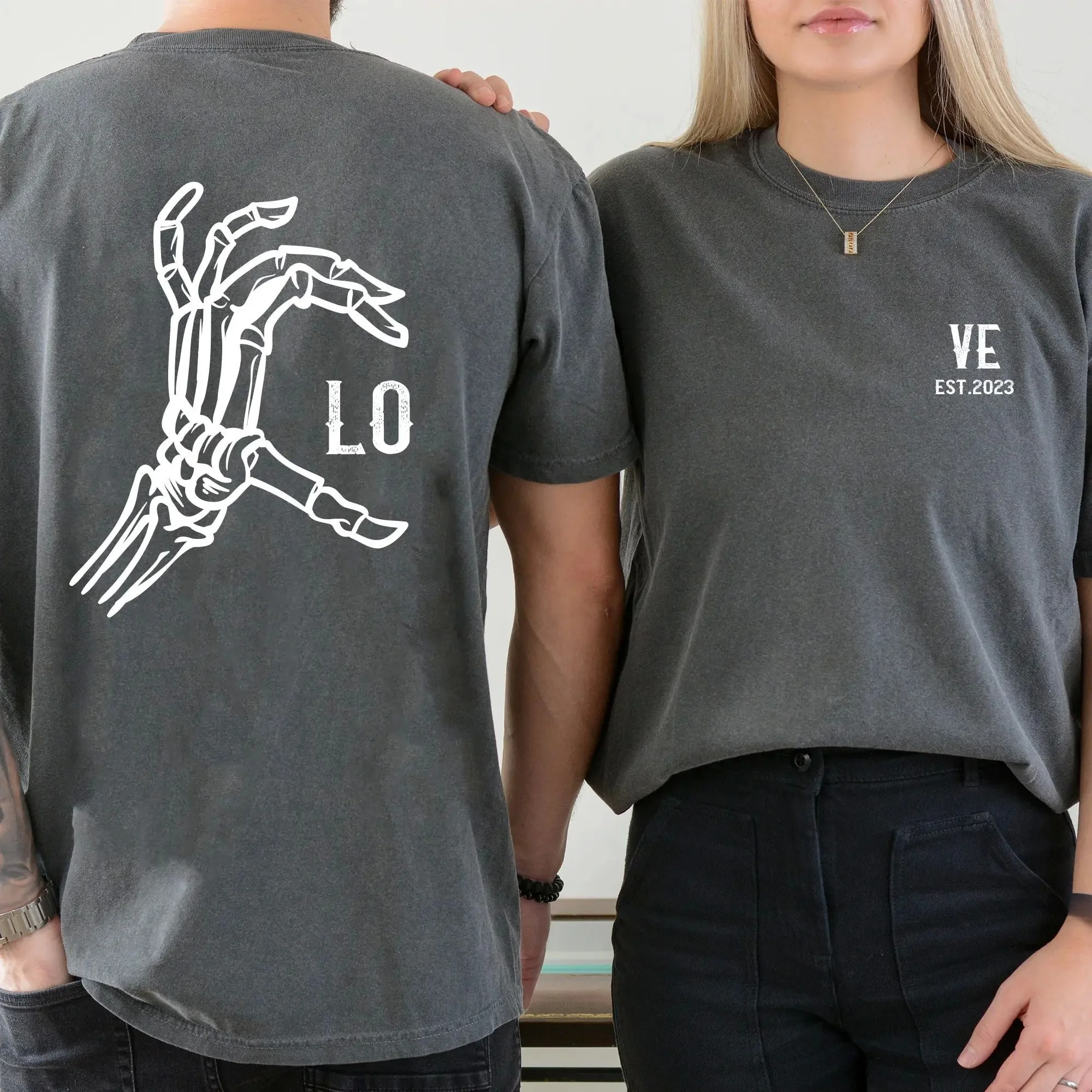 loween Matching Couple T-irt Skeleton Bride Alternative Women's Faion ort Sve Printed Top Quali Material
loween Matching Couple T-irt Skeleton Bride Alternative Women's Faion ort Sve Printed Top Quali Material