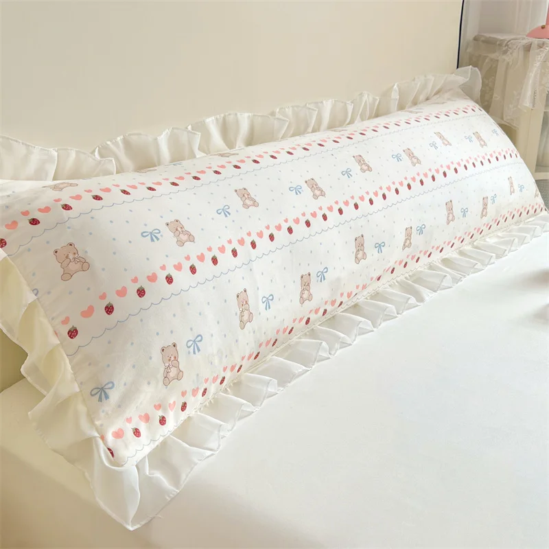 1PC Long Pillowcase for Beds 48x120/150/180cm Pillow Sham with Ruffles Reactive Printed Couple Pillowcase for Home
1PC Long Pillowcase for Beds 48x120/150/180cm Pillow Sham with Ruffles Reactive Printed Couple Pillowcase for Home