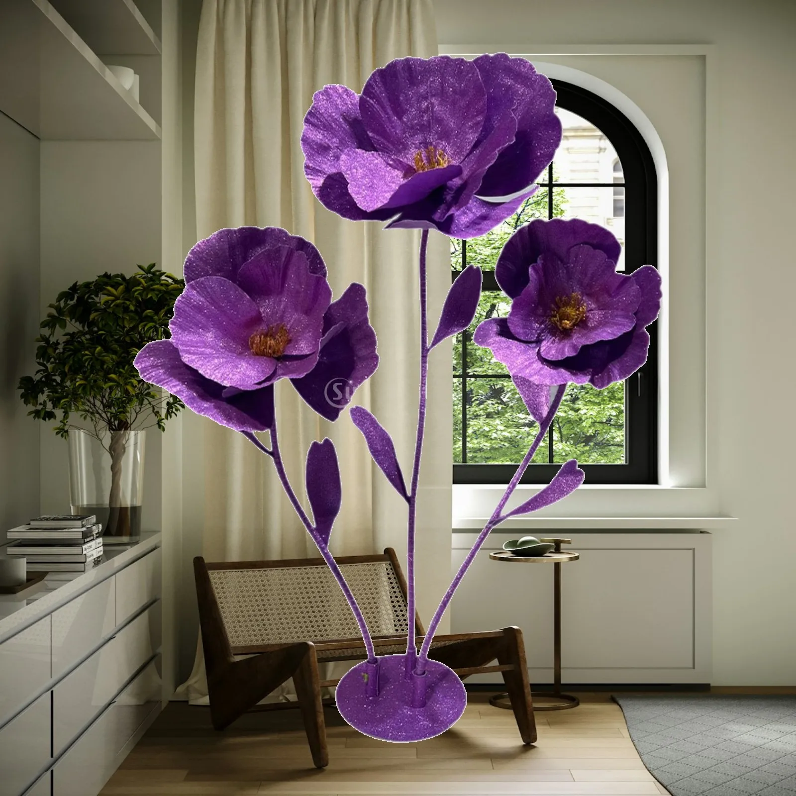 Giant Artificial Flower Home Decor Gold EVA Iron Material Floor Standing Display for Wedding Reception Background Arrangement
Giant Artificial Flower Home Decor Gold EVA Iron Material Floor Standing Display for Wedding Reception Background Arrangement