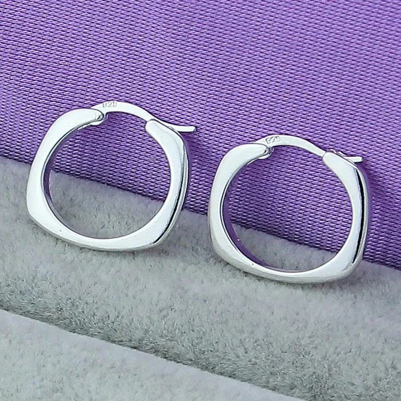 2025 New 925 Sterling Silver Flat Square Round 20mm Hoop Earrings For Woman Wedding Engagement Fashion Party Charm Jewelry
2025 New 925 Sterling Silver Flat Square Round 20mm Hoop Earrings For Woman Wedding Engagement Fashion Party Charm Jewelry