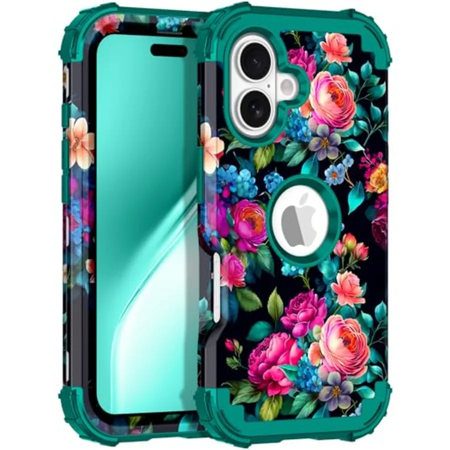 for iPhone 16 Plus Case, Three Layer Heavy Duty Shockproof Protection Hard Plastic Bumper +Soft Silicone Rubber Protective Case
for iPhone 16 Plus Case, Three Layer Heavy Duty Shockproof Protection Hard Plastic Bumper +Soft Silicone Rubber Protective Case