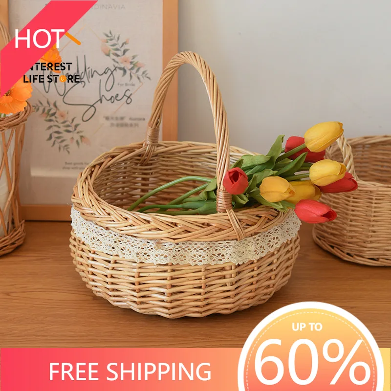 Outdoor Willow Woven Camping Large Capacity Fruit Storage Container Basket Wicker Picnic Basket Home Organization Accessories
Outdoor Willow Woven Camping Large Capacity Fruit Storage Container Basket Wicker Picnic Basket Home Organization Accessories