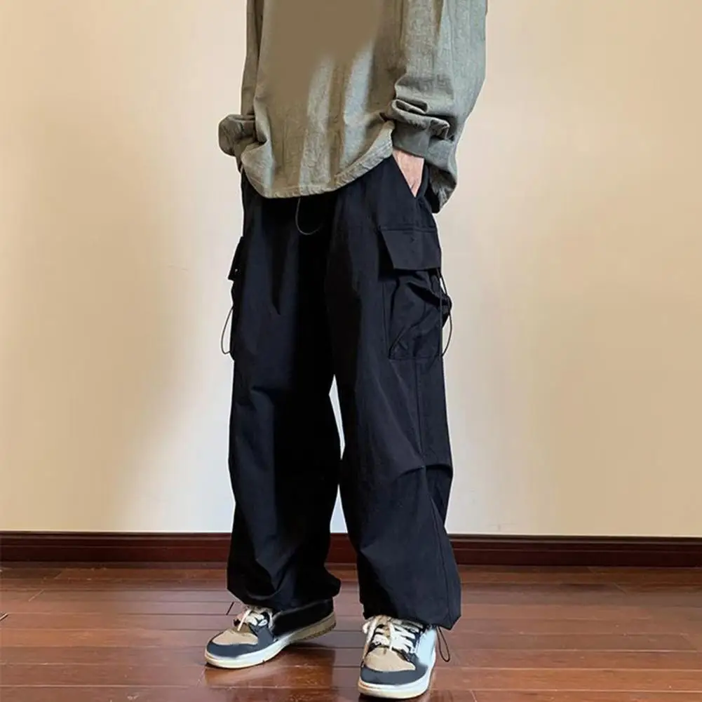 Men Cargo Pants Elastic Waist Loose Multi Pockets Men Pants Wide Leg Straight Daily Sports Long Trousers
Men Cargo Pants Elastic Waist Loose Multi Pockets Men Pants Wide Leg Straight Daily Sports Long Trousers
