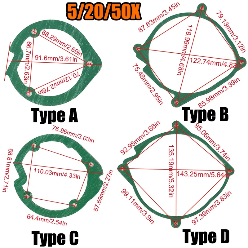 5/20/50X 2KW/5KW Air Diesel Parking Heater Blower Fan Motor & Burner Gasket For Chinese Heater Eberspacher Airtronic D2 D4 D4S
5/20/50X 2KW/5KW Air Diesel Parking Heater Blower Fan Motor & Burner Gasket For Chinese Heater Eberspacher Airtronic D2 D4 D4S