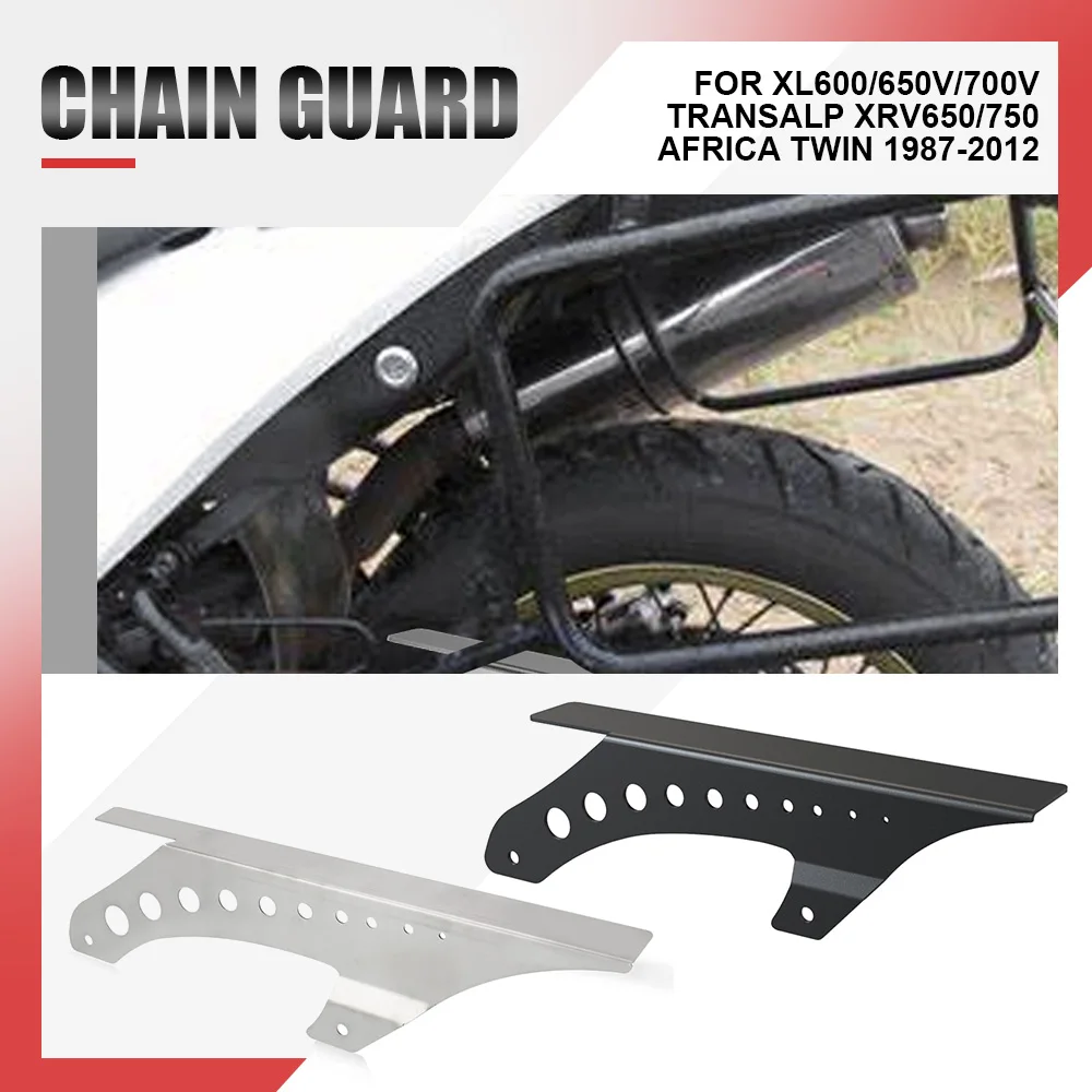 For Honda XL600/650V/700V Transalp XRV650/750 Africa Twin 1987-2012 Chain Decorative Guard Motorcycle Belt Guard Cover Protector 
For Honda XL600/650V/700V Transalp XRV650/750 Africa Twin 1987-2012 Chain Decorative Guard Motorcycle Belt Guard Cover Protector