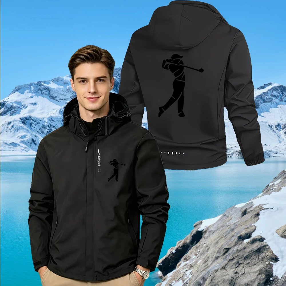 Men's Jacket with Golf Logo Waterproof Hooded Windbreaker with Removable Hood,Outdoor Casual Sports Coat for Trekking,S-3XL
Men's Jacket with Golf Logo Waterproof Hooded Windbreaker with Removable Hood,Outdoor Casual Sports Coat for Trekking,S-3XL