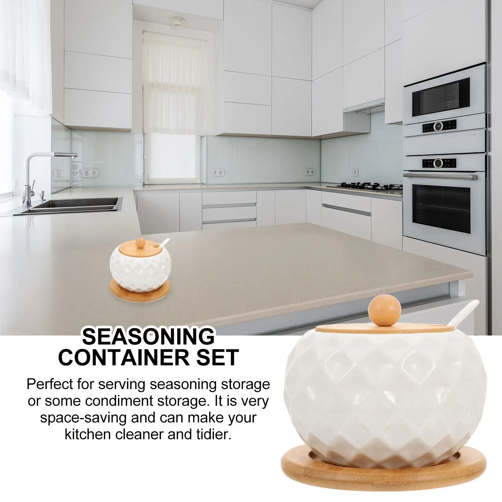 1Set High Quality Ceramic Seasoning Jar with Waterproof Seal Smooth Finish Lid and Spoon for Home Restaurant Kitchen Spice
1Set High Quality Ceramic Seasoning Jar with Waterproof Seal Smooth Finish Lid and Spoon for Home Restaurant Kitchen Spice