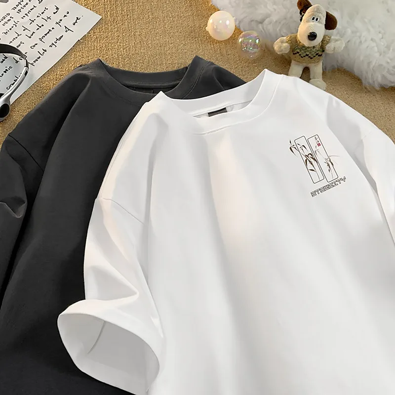 Simple Printed T-Shirt Leaf Pattern Design Man Tees Loose Fitting Tee Clothing Leisure Home Tshirt Summer New Pleasure Youth Top
Simple Printed T-Shirt Leaf Pattern Design Man Tees Loose Fitting Tee Clothing Leisure Home Tshirt Summer New Pleasure Youth Top