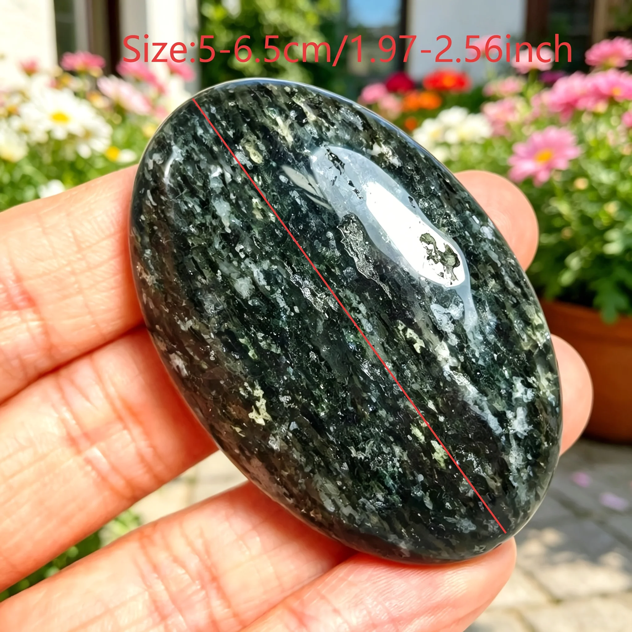 Natural Green Phantom Palm Stone, Polished Healing Crystal, Natural Mineral Home Meditation Decor Worry Stone Gift
Natural Green Phantom Palm Stone, Polished Healing Crystal, Natural Mineral Home Meditation Decor Worry Stone Gift