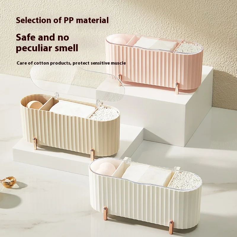 Transparent Desktop Organizer Box with Lid Makeup Cotton and Beauty Sponge Storage Case for Cosmetics Organization
Transparent Desktop Organizer Box with Lid Makeup Cotton and Beauty Sponge Storage Case for Cosmetics Organization