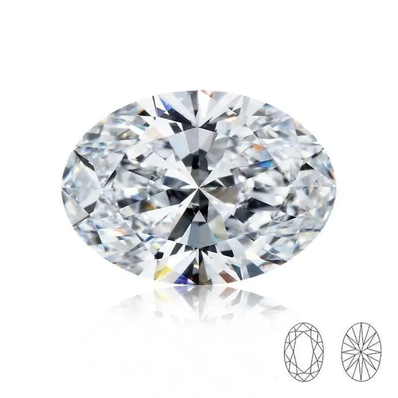 SG D VVS1 Moissanite With Certificate Wholesale Oval Moissanite For DIY Fine Jewelry Lab Gemstone For Necklaces Rings Earrings
SG D VVS1 Moissanite With Certificate Wholesale Oval Moissanite For DIY Fine Jewelry Lab Gemstone For Necklaces Rings Earrings