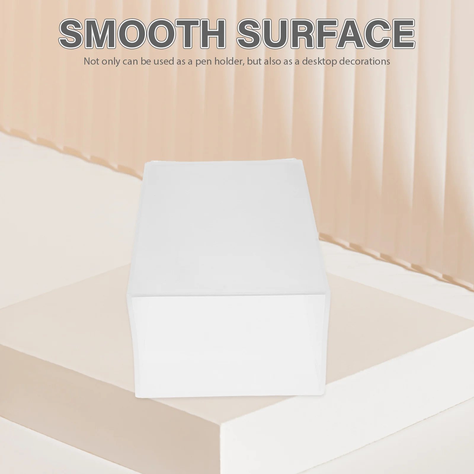 2Pcs Plastic Pen Holder Square Desktop Pencil Container Stationery Organizer for Office School Desk White
2Pcs Plastic Pen Holder Square Desktop Pencil Container Stationery Organizer for Office School Desk White