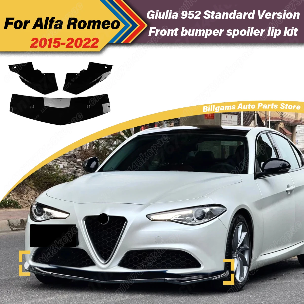For Alfa Romeo Giulia 952 StandardVersion 2015 2016 2017 2018 2019 2020 2021 2022 Car Front Bumper Spoiler Board Splitter Kit
For Alfa Romeo Giulia 952 StandardVersion 2015 2016 2017 2018 2019 2020 2021 2022 Car Front Bumper Spoiler Board Splitter Kit