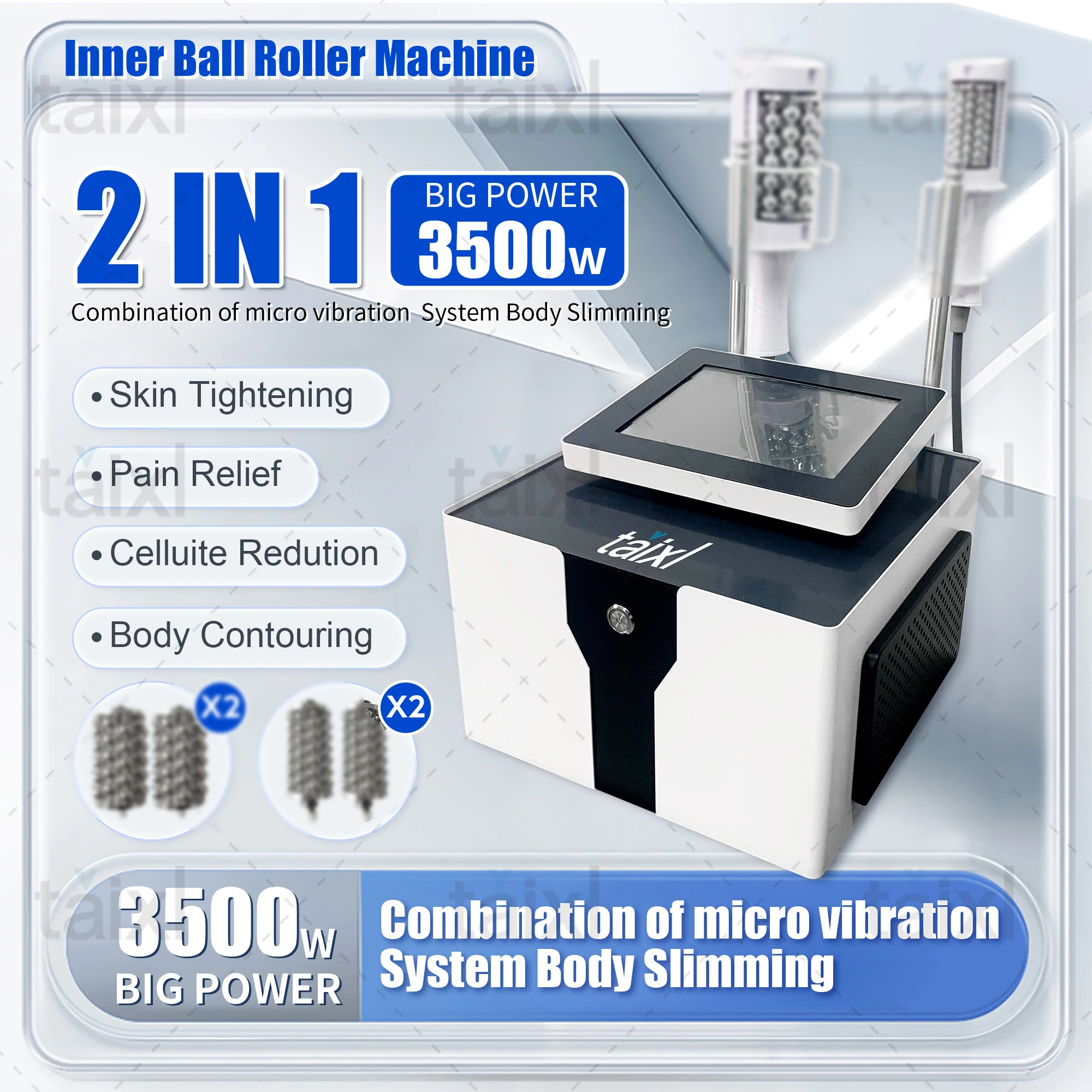 TAIXL-Slimmer RF Nova EMS Body Sculpting Salon Колесный шариковый роликовый массажер 15 Tesla 2025
TAIXL-Slimmer RF Nova EMS Body Sculpting Salon Колесный шариковый роликовый массажер 15 Tesla 2025