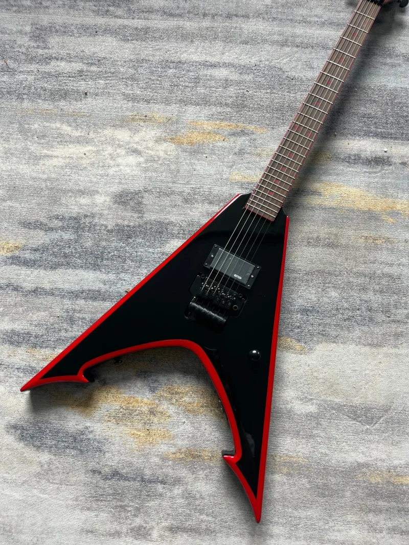 Китайская электрогитара V-образного типа, дуплексная система тремоло, черный и красный цвет, 6-струнная
Китайская электрогитара V-образного типа, дуплексная система тремоло, черный и красный цвет, 6-струнная
