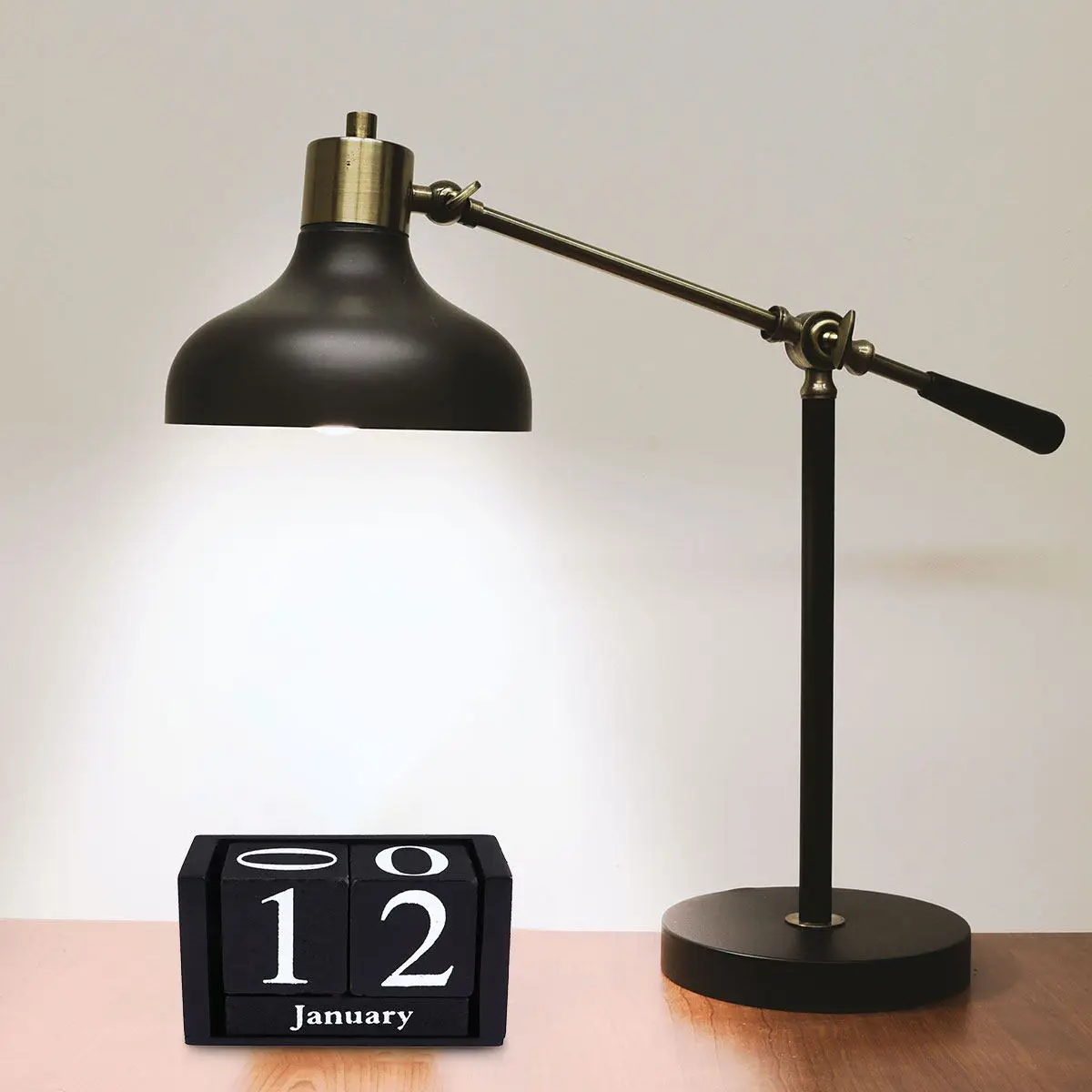 Desktop Wooden Calendar Vintage Style Reusable Perpetual Month and Date Display with Two Block Natural
Desktop Wooden Calendar Vintage Style Reusable Perpetual Month and Date Display with Two Block Natural