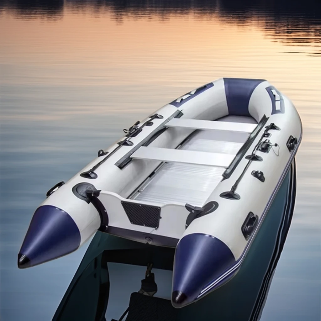 3M 3.3M PVC Inflatable Vessel With Solid Aluminum Floor For 4 Persons Thickened Wearproof For Offshore Sea Diving & Driving
3M 3.3M PVC Inflatable Vessel With Solid Aluminum Floor For 4 Persons Thickened Wearproof For Offshore Sea Diving & Driving