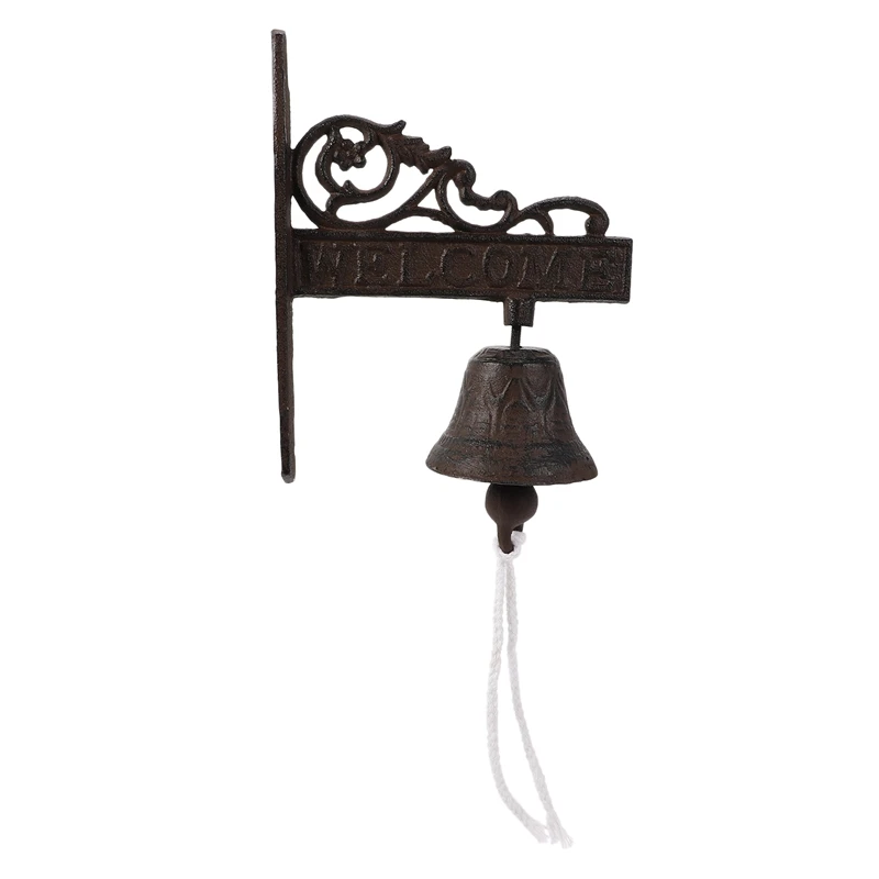 Nordic Style Vintage Brown Metal Iron Door Bell Wall Mounted Welcome Cast Wireless Doorbell Porch Garden Decoration
Nordic Style Vintage Brown Metal Iron Door Bell Wall Mounted Welcome Cast Wireless Doorbell Porch Garden Decoration