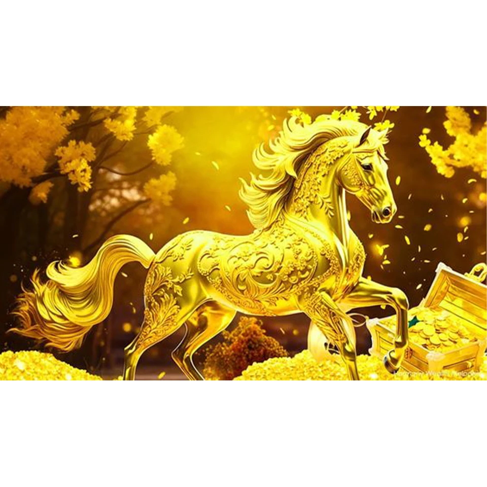 DIY Full Circle Diamond Diamond Painting Home Decoration Art Crafts Hotel Office Decoration And Gifts Golden Horse
DIY Full Circle Diamond Diamond Painting Home Decoration Art Crafts Hotel Office Decoration And Gifts Golden Horse