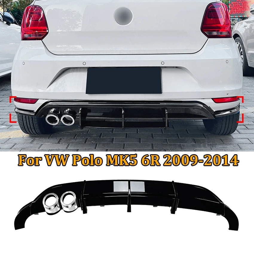 Car Rear Bumper Spoiler For VW Polo MK5 6R 2009-2014 Car Rear Bumper Lip Diffuser Spoiler Splitter Protector ABS Back
Car Rear Bumper Spoiler For VW Polo MK5 6R 2009-2014 Car Rear Bumper Lip Diffuser Spoiler Splitter Protector ABS Back