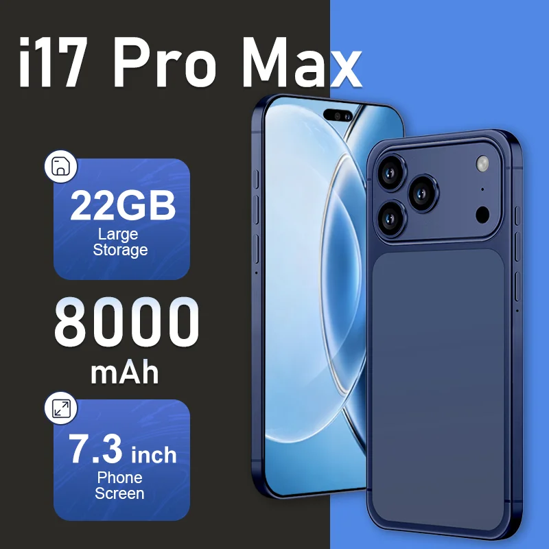 SALE NEW High Quality i17 Pro Max Original Standby 7.3" HD Global Version 8000mAh Battery Dual Card 22GB
SALE NEW High Quality i17 Pro Max Original Standby 7.3" HD Global Version 8000mAh Battery Dual Card 22GB