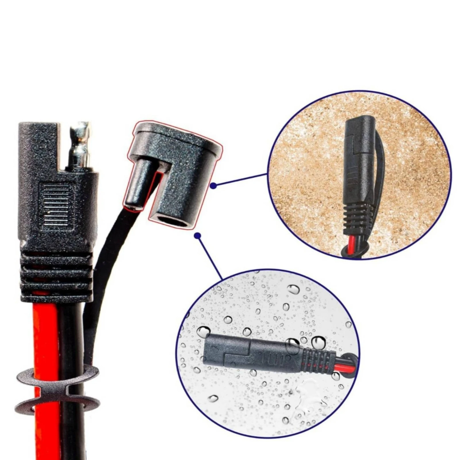 Battery Cable Harness Blade Fuses SAE Connector Cable SAE Battery Connector Fused Eyelet Terminal Cord Black
Battery Cable Harness Blade Fuses SAE Connector Cable SAE Battery Connector Fused Eyelet Terminal Cord Black